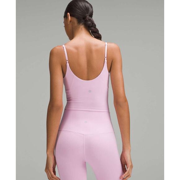 Lululemon Align Cropped Cami Tank Top *Light Support, A/B Cup Vitapink Size 4 - Picture 2 of 10